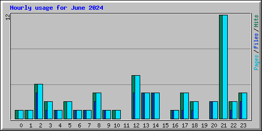 Hourly usage for June 2024