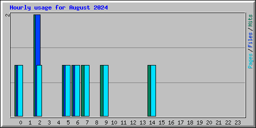 Hourly usage for August 2024
